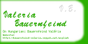 valeria bauernfeind business card